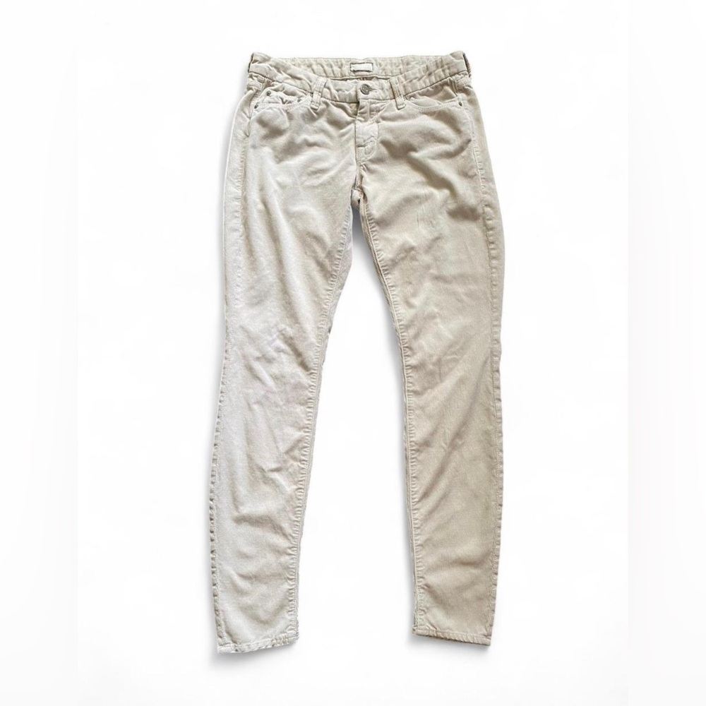 Mother Jeans “The Looker” size 26 cream corduroy pants.